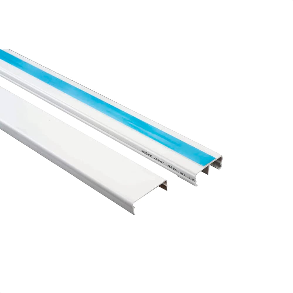 Canaleta Para Superficie Dexson 32 X 12 Mm Branca Com Divisoria Com Adesivo 2M;, Schneider Electric, DXN10131