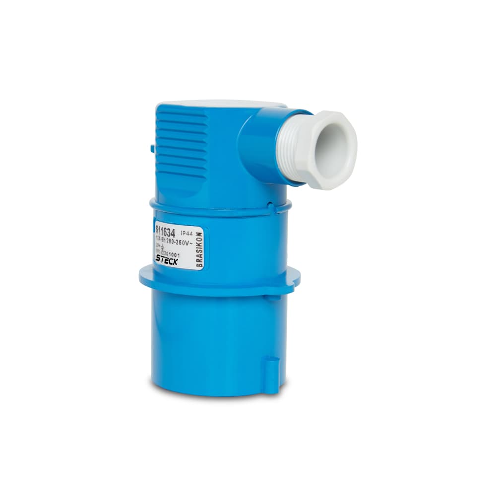 Plug Brasikon 90 4P 16A 200/250V 9H Az Steck S11634
