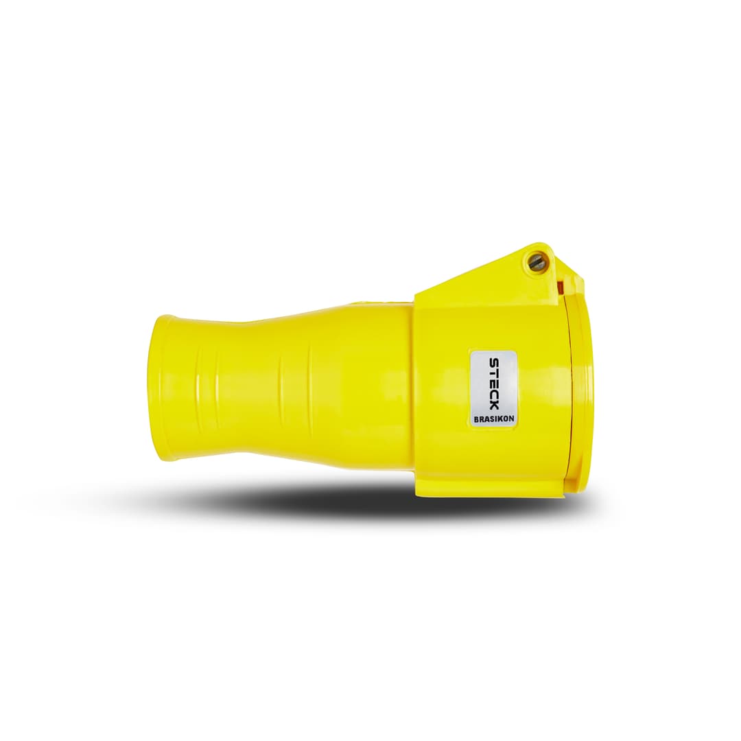 Acoplamento Brasikon 2P+T 16A 100/130V 4H Am Ip44 Steck S3054