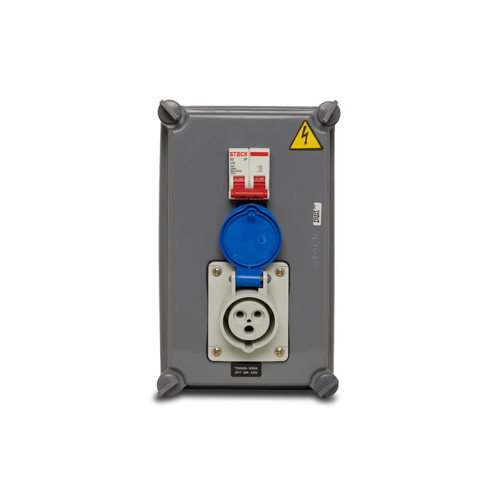 Qd.Tom Ind. 2X16A 1Xn3046 Ip40 Steck S310101