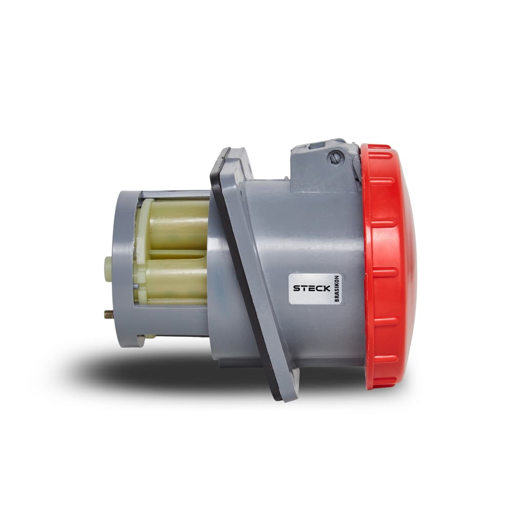 Tom Emb Brasikon 2P+T+Pil 200A 380/440V 9H Vm Ip67 Steck S3849