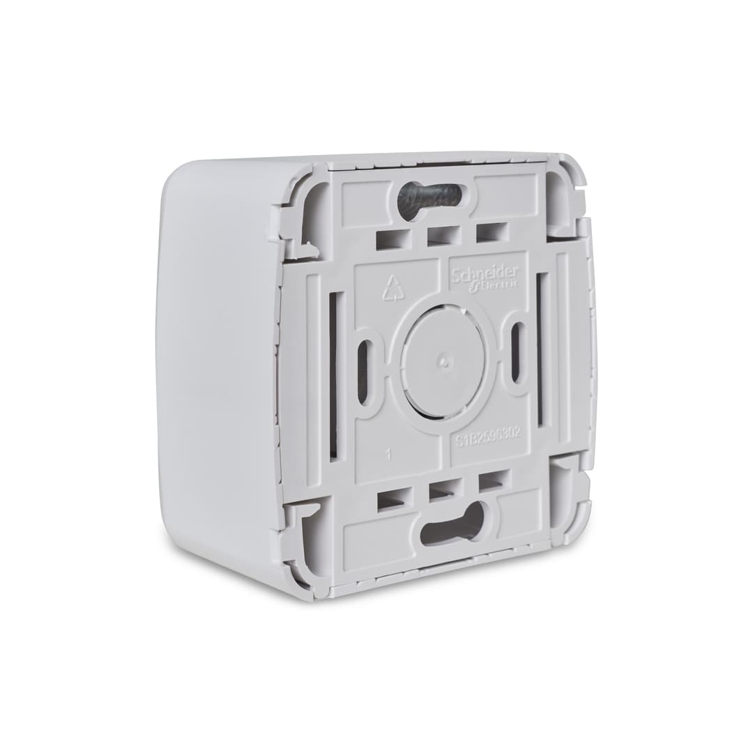 Caixa De Sobrepor Com 1 Interruptor Simples 10Ax 250V Branca, Schneider Electric, S3B66100