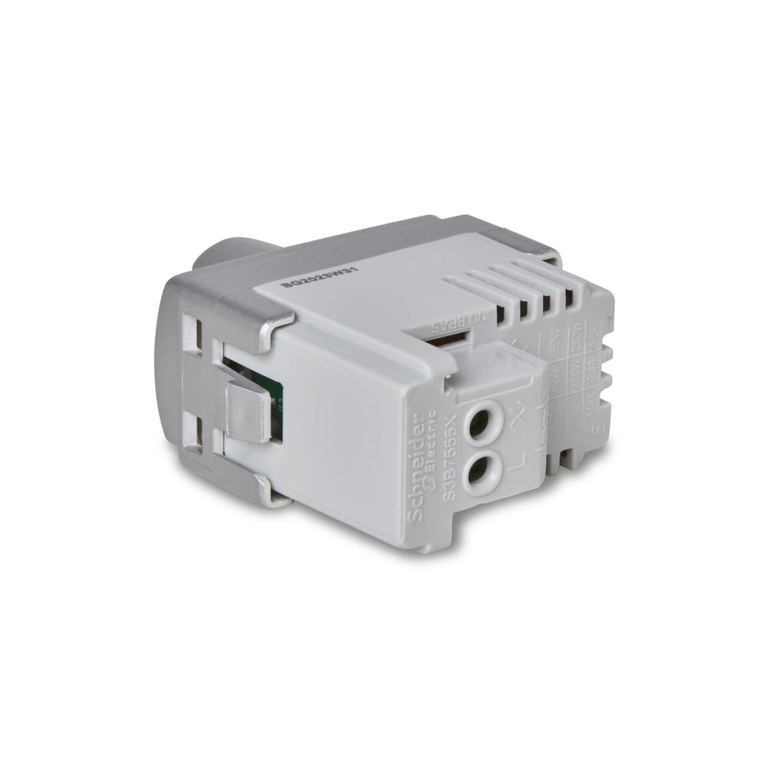 Modulo Dimmer Rotativo 127/220V Para Lampadas Led 1M Aluminio, Schneider Electric, S3B75552