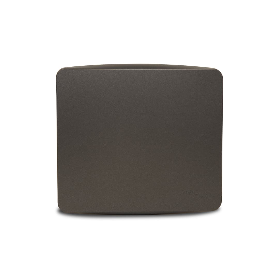 Placa+Suporte 4X4 Cega Grafite, Schneider Electric, S3B77401