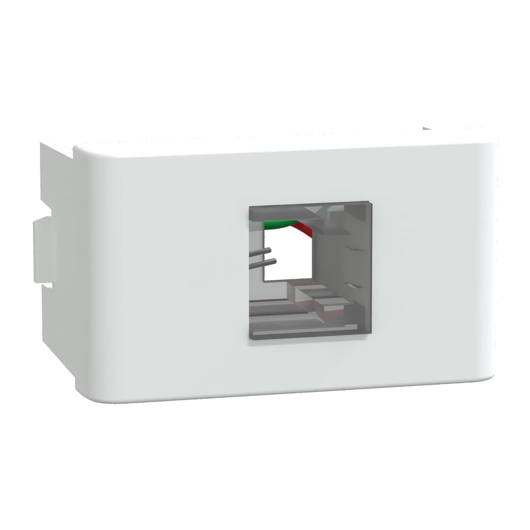 Modulo Tomada Rj11 - 2 Fios 1M Branco Fosco, Schneider Electric, S402207