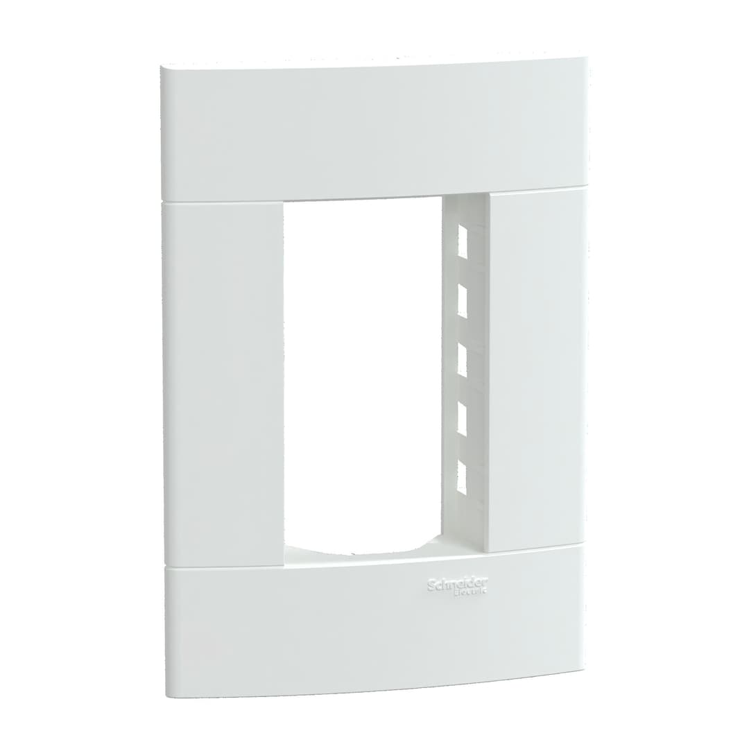Placa+Suporte 4X2 De 3 Postos Branca Fosca, Schneider Electric, S421237