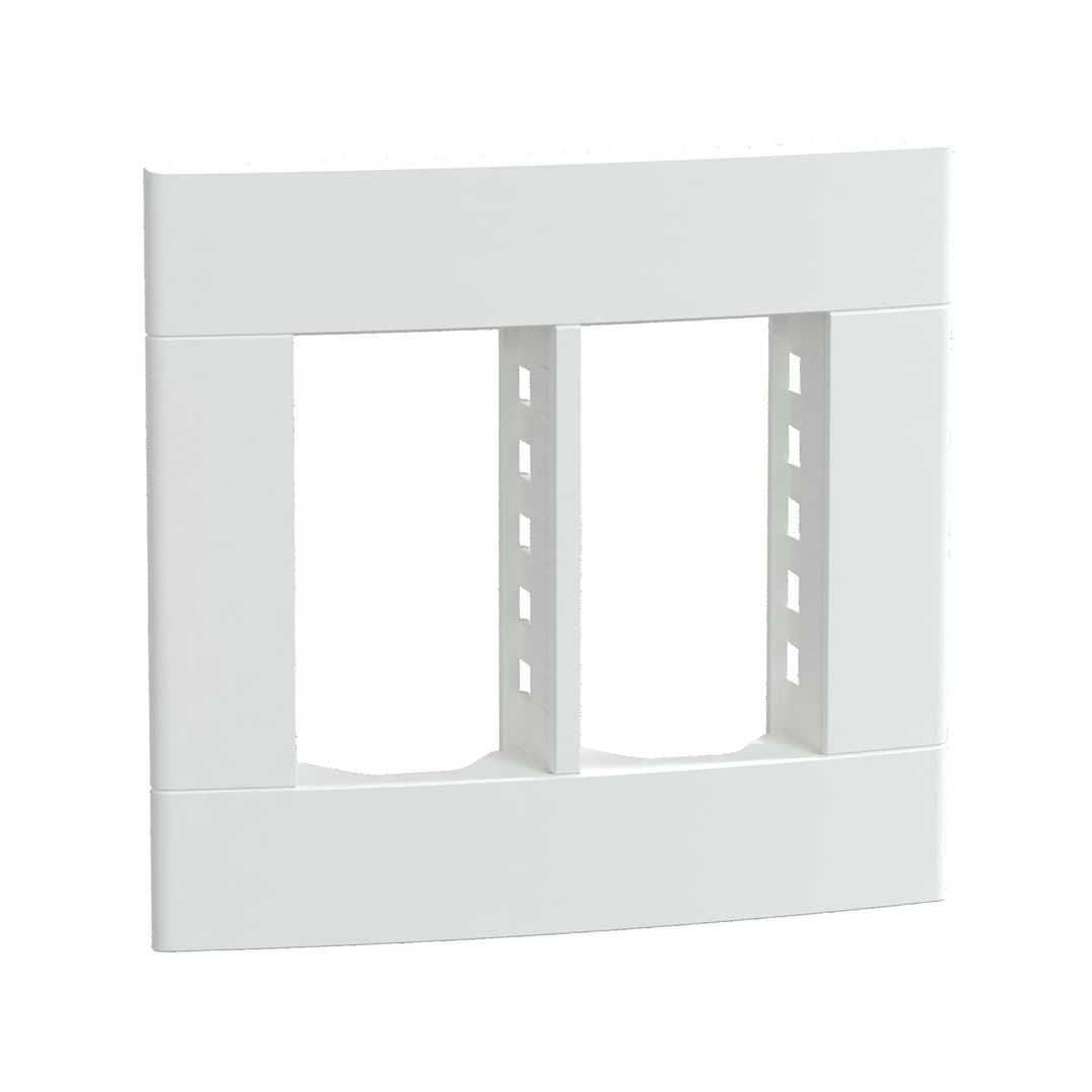 Placa+Suporte 4X4 De 6 Postos Branca Fosca, Schneider Electric, S421467