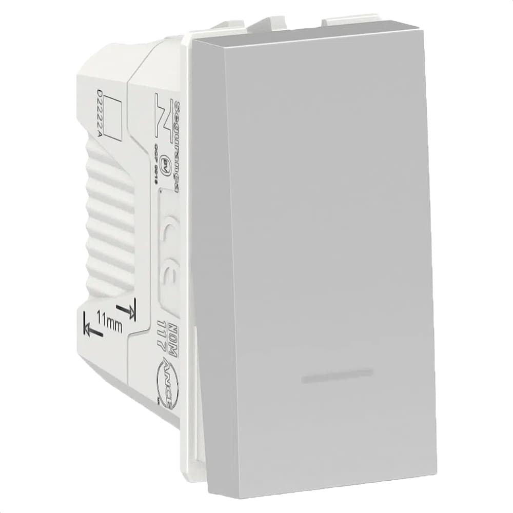 Modulo Interruptor Paralelo 10Ax 250V 1M Aluminio, Schneider Electric, S70110374