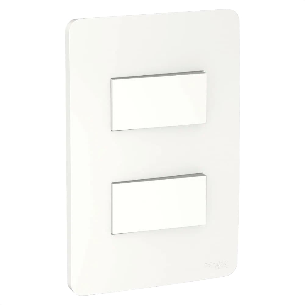 Conjunto 2 Interruptores Simples 10Ax 250V Branco, Schneider Electric, S71320104