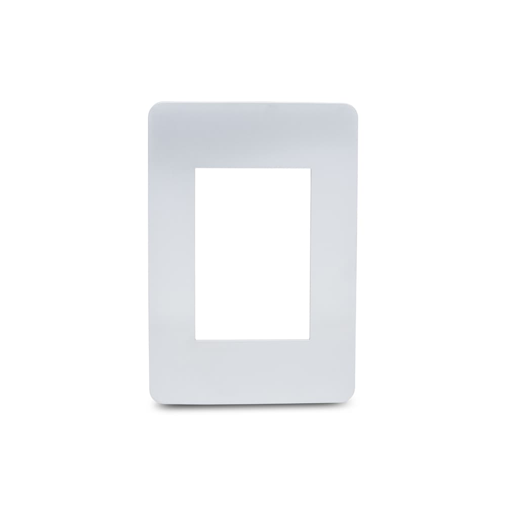Placa 4X2 3 Postos Br/Chrome Satin Schneider Electric S732103419
