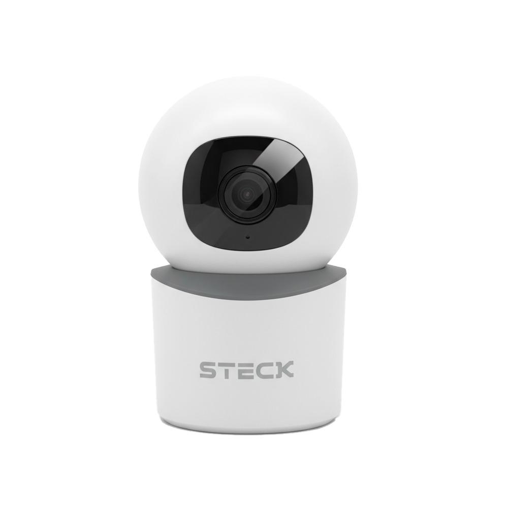 Câmera De Segurança Interna 360° Ptz Wi-Fi 2Mp Steck Ambiente Conectado, Scam3Bs1