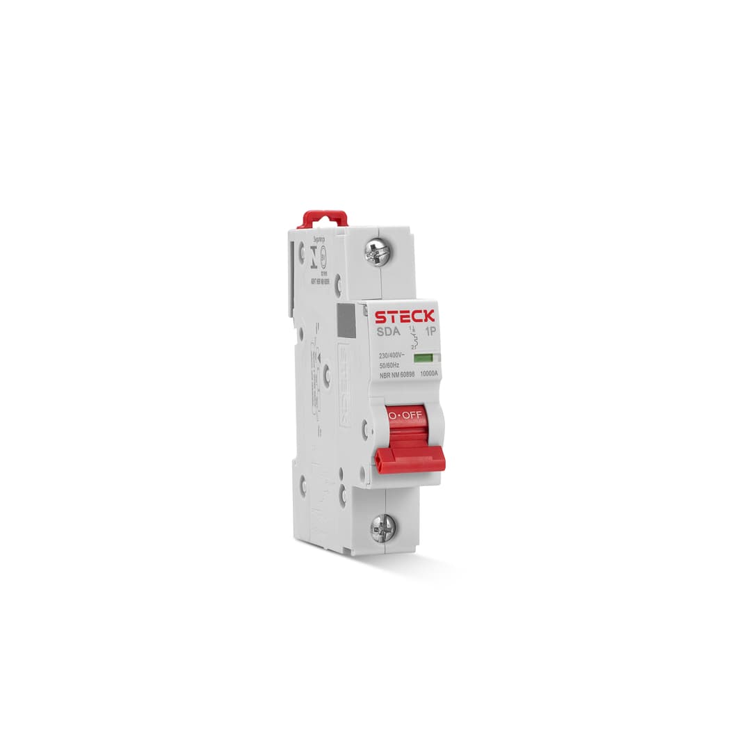 Disjuntor Serie Sda61 50A 1P 400V Curva C 10Ka Steck Sda61C50