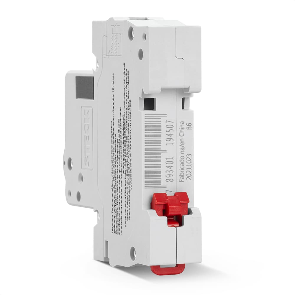Disjuntor Serie Sd61 6A 1P 400V Curva B 3Ka Steck Sdd61B06