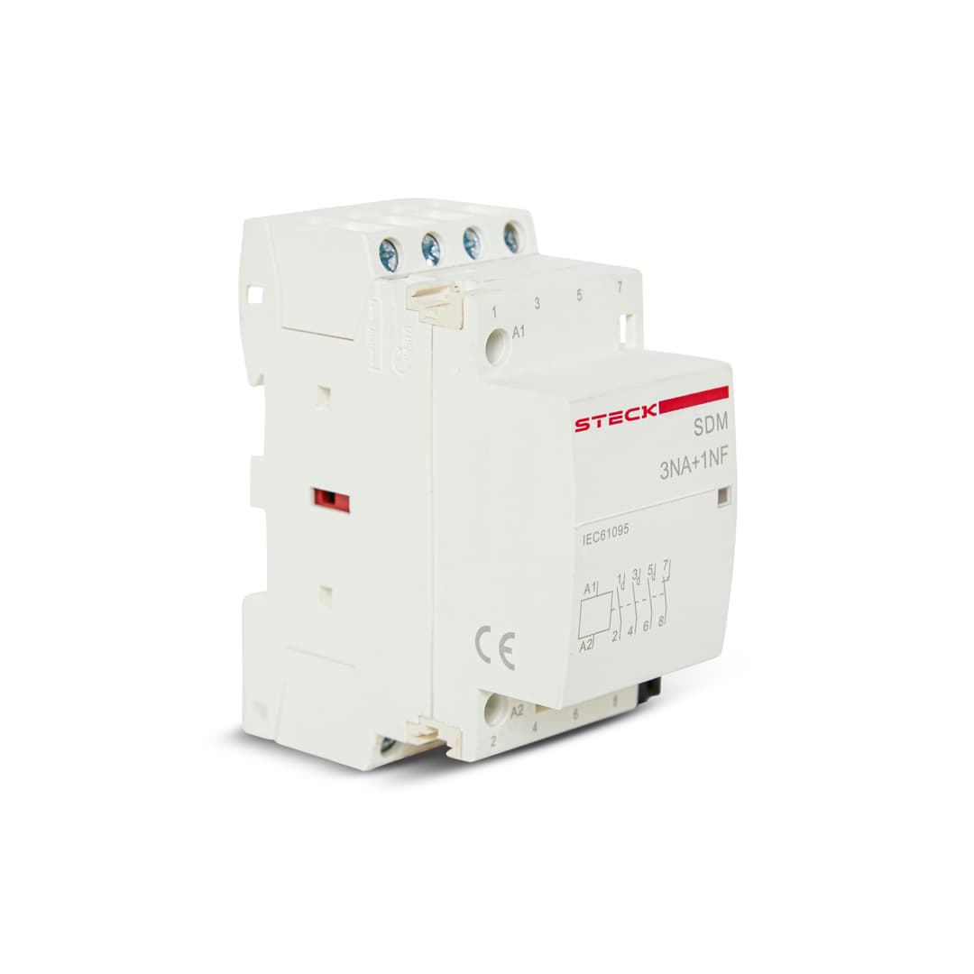 Cont Mod 4Na+0Nf 25A 400Vac 50/60Hz Bob230V Steck Sdm2540M