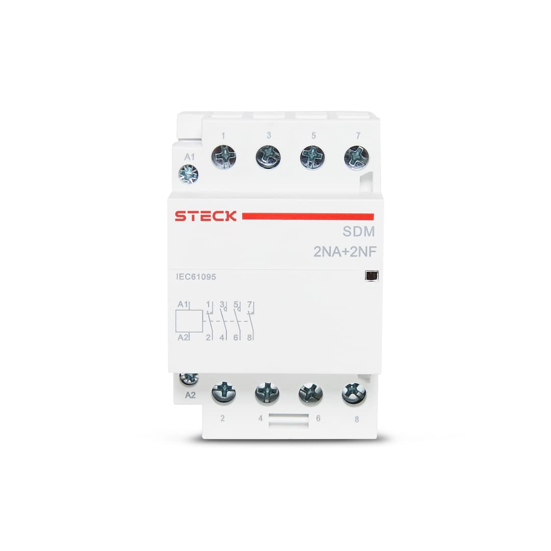 Cont Mod 3Na+1Nf 40A 400Vac 50/60Hz Bob230V Steck Sdm4031M
