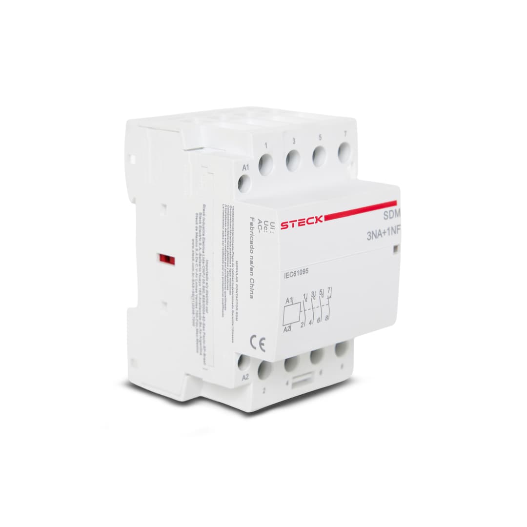 Cont Mod 3Na+1Nf 63A 400Vac 50/60Hz Bob230V Steck Sdm6331M
