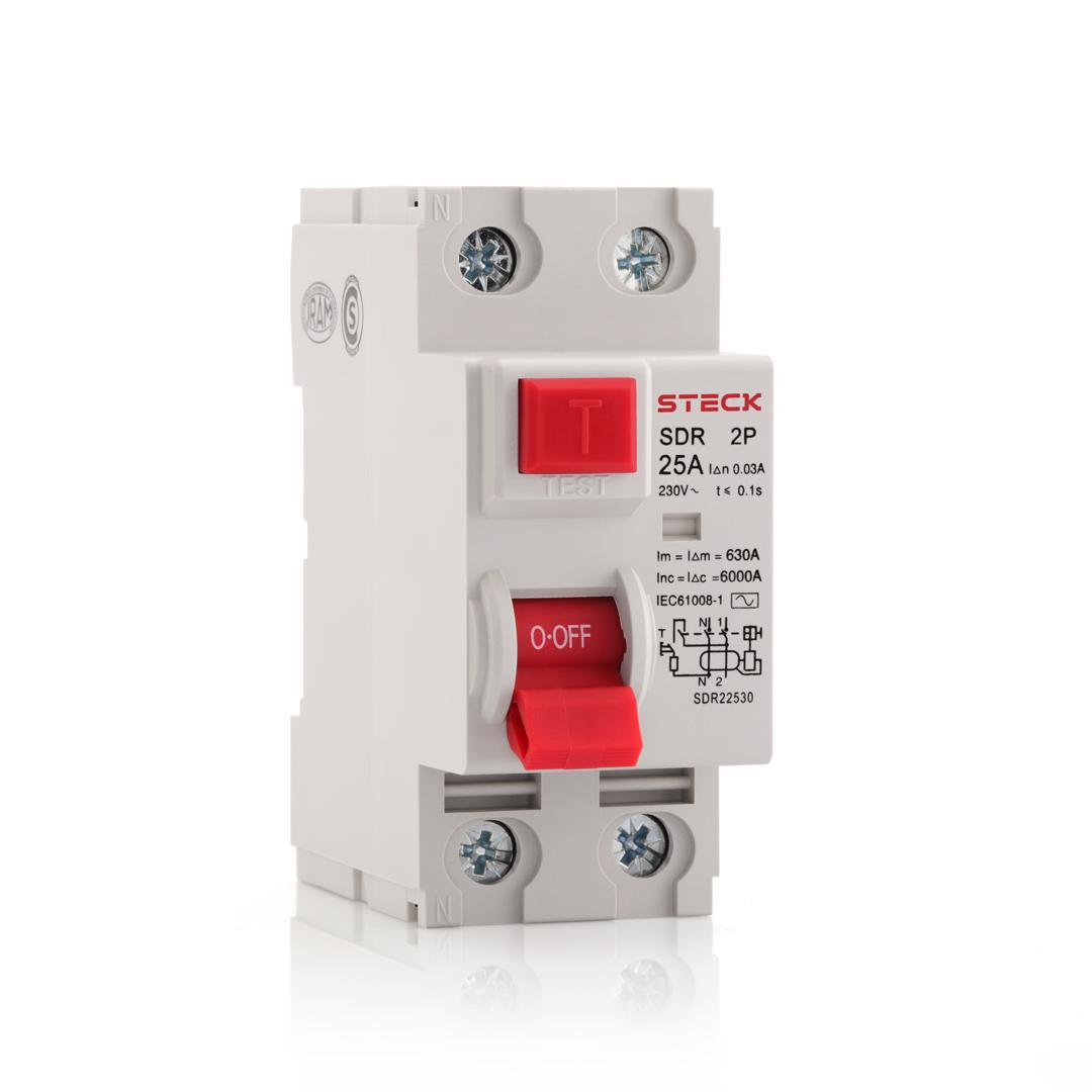 Interruptor Diferencial 2P 63A 300Ma Steck Sdr263300