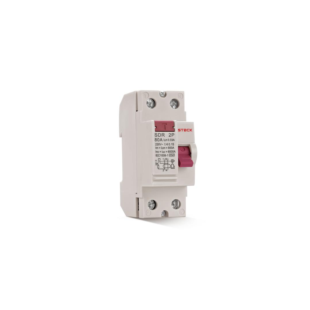Interruptor Diferencial 2P 80A 30Ma 230V Steck Sdr280003