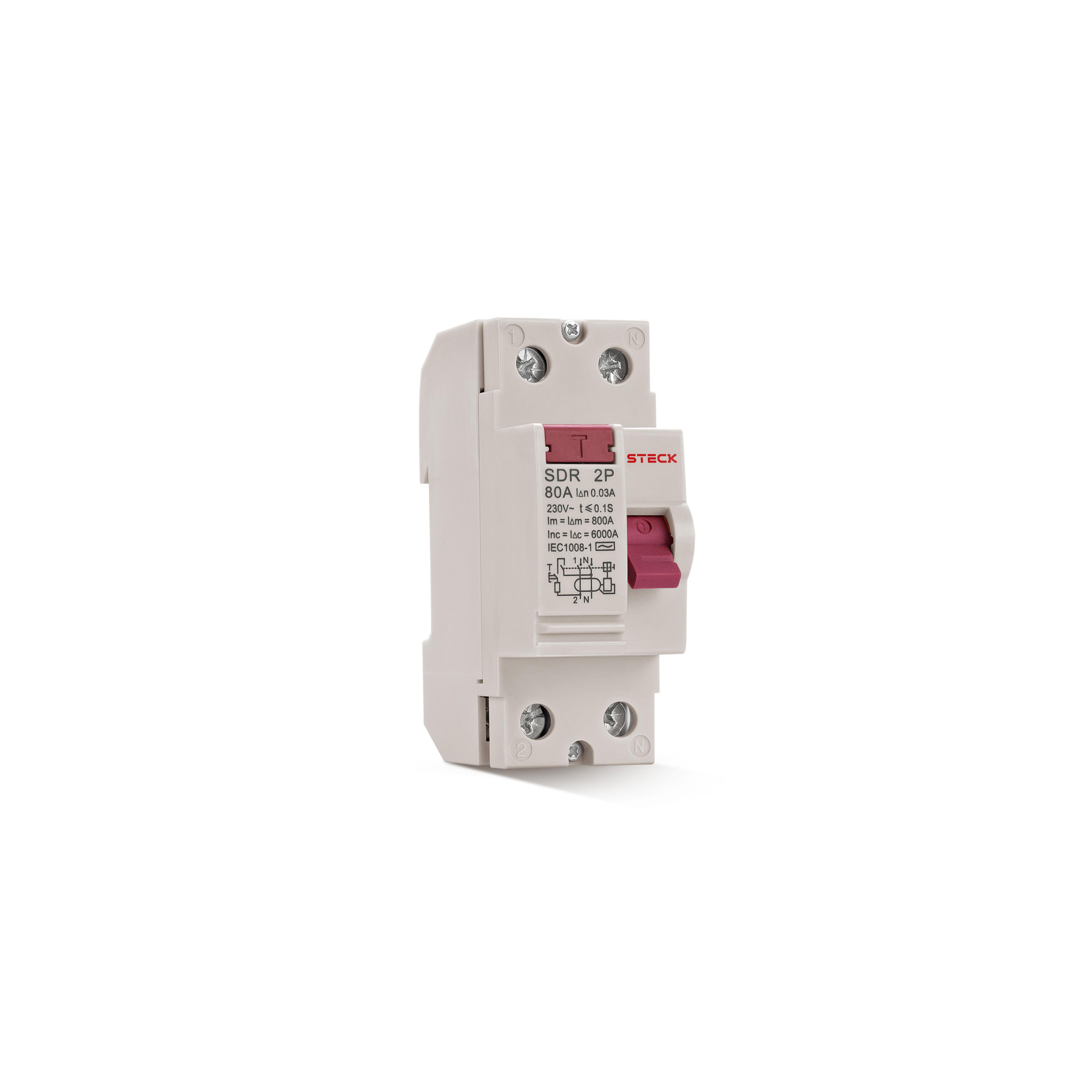 Interruptor Diferencial 2P 80A 30Ma 230V Steck Sdr280003