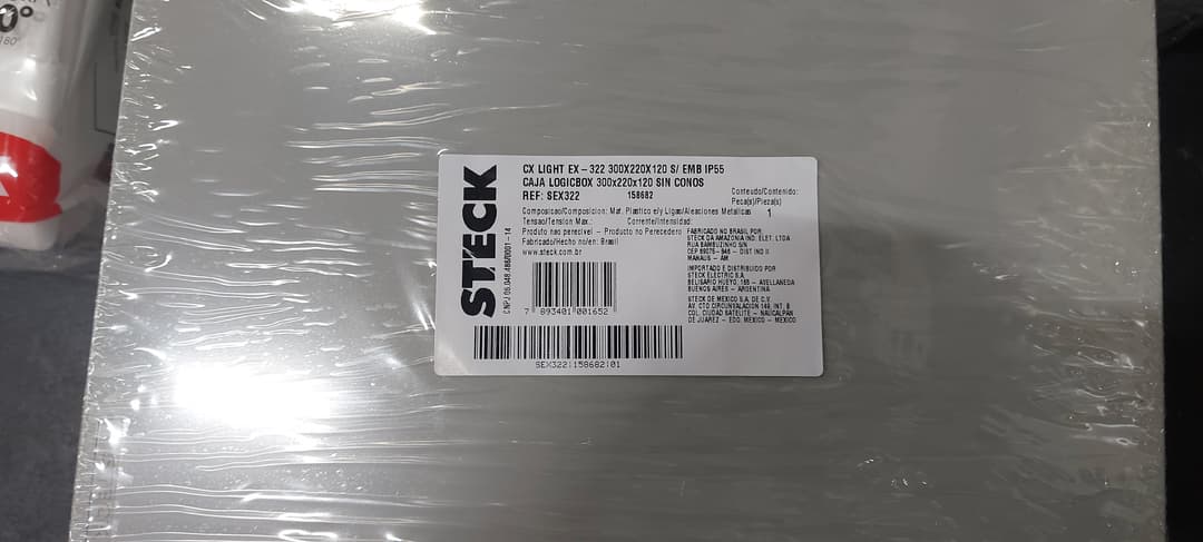 Caixa Light Ex-322 300X220X120 S/ Emb Ip55 Steck Sex322