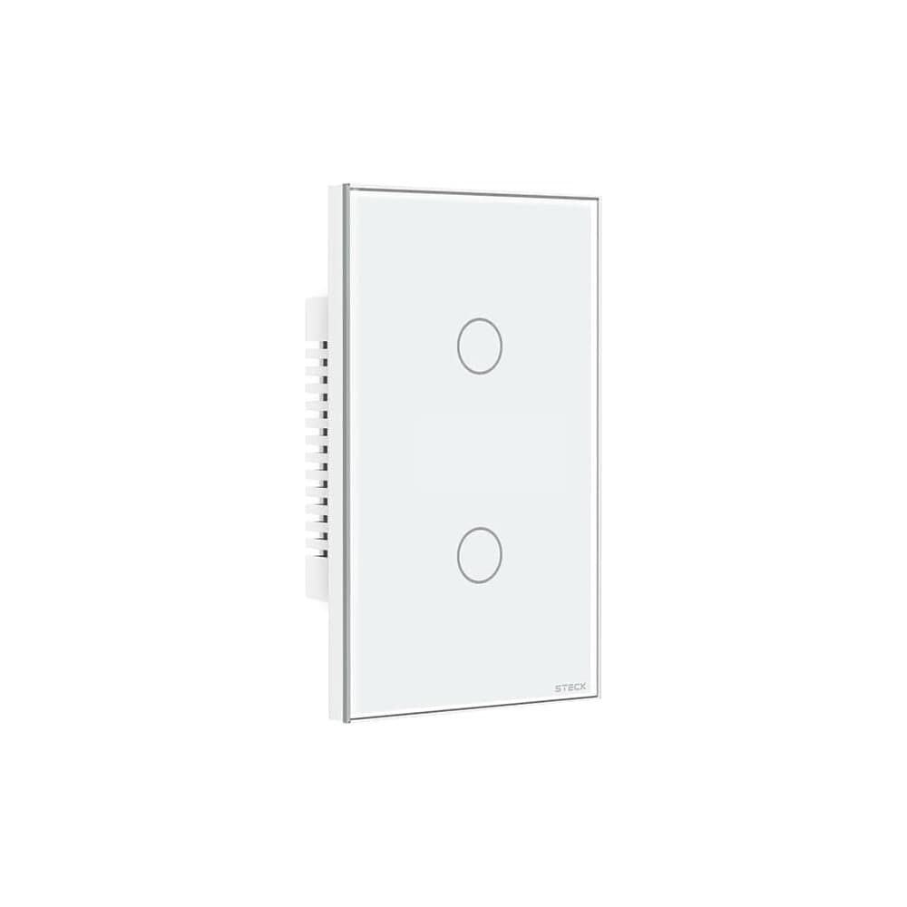Interruptor Steck Ambiente Conectado 4X2" 2 Módulos Touch Branco Wi-Fi