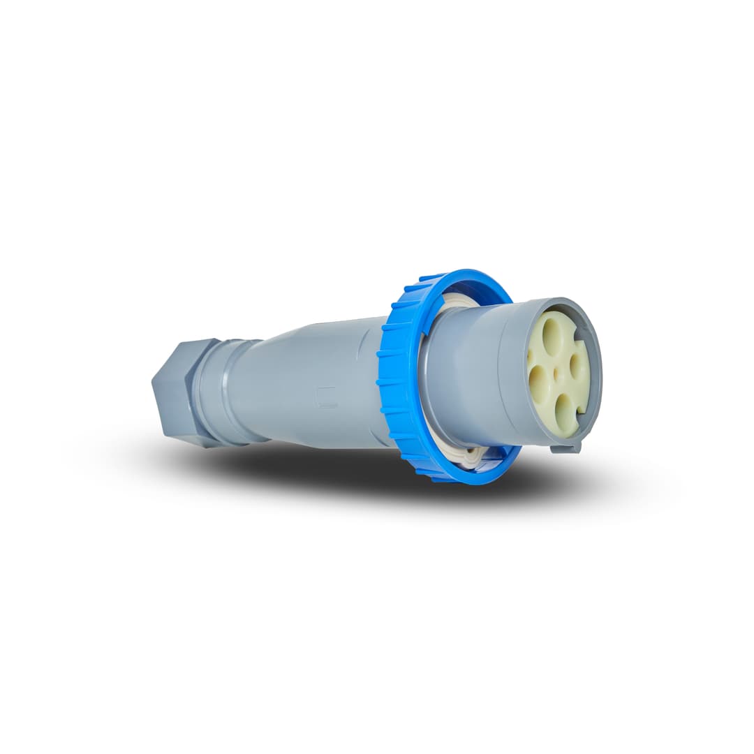 Plug Neg Brasikon 3P+T 125A 200/250V 9H Az Ip67 Steck Sn4679
