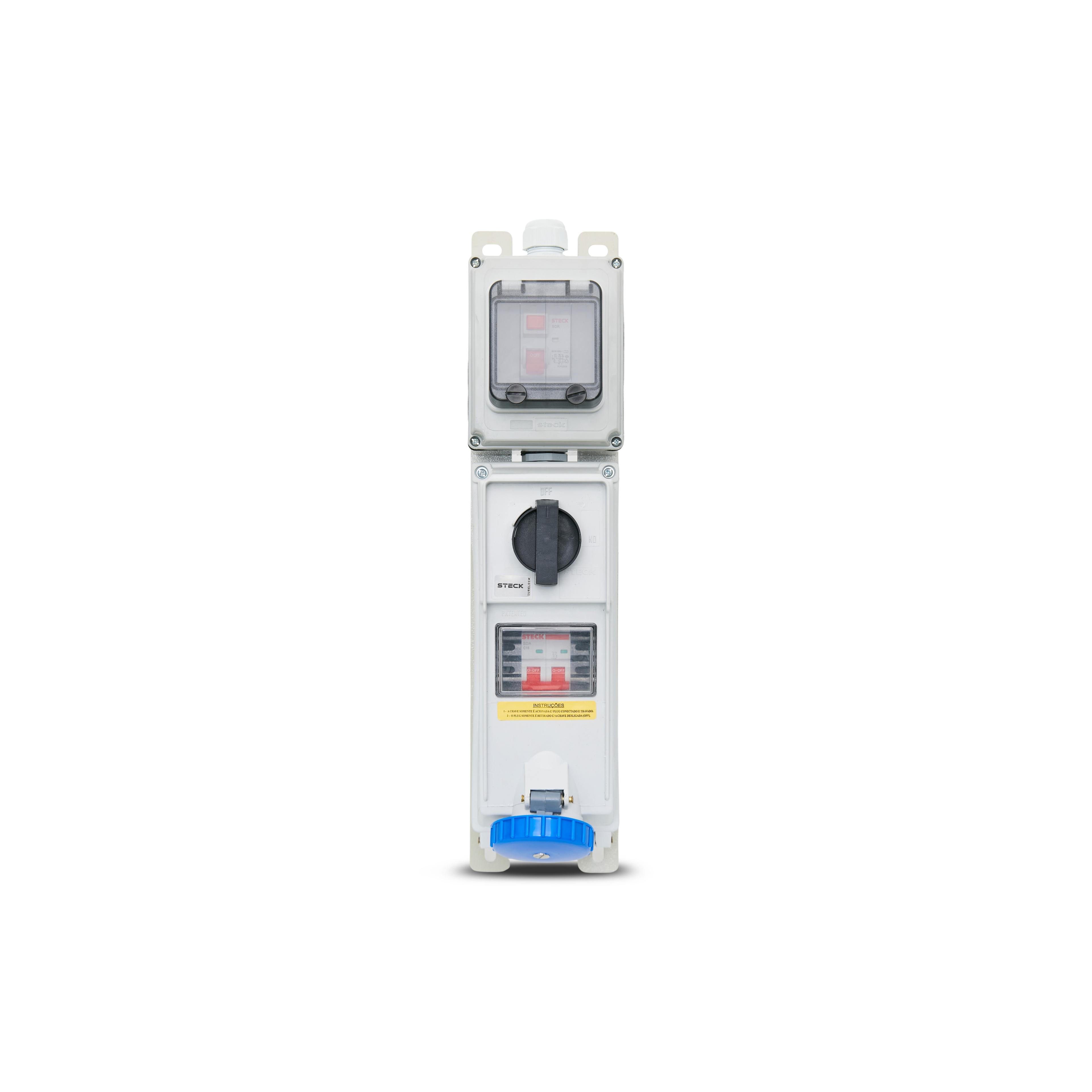 Tom Sob Surelock 2P+T 16A 200/250V 6H Az Ddr Ip67 Steck Ss3006Ddr