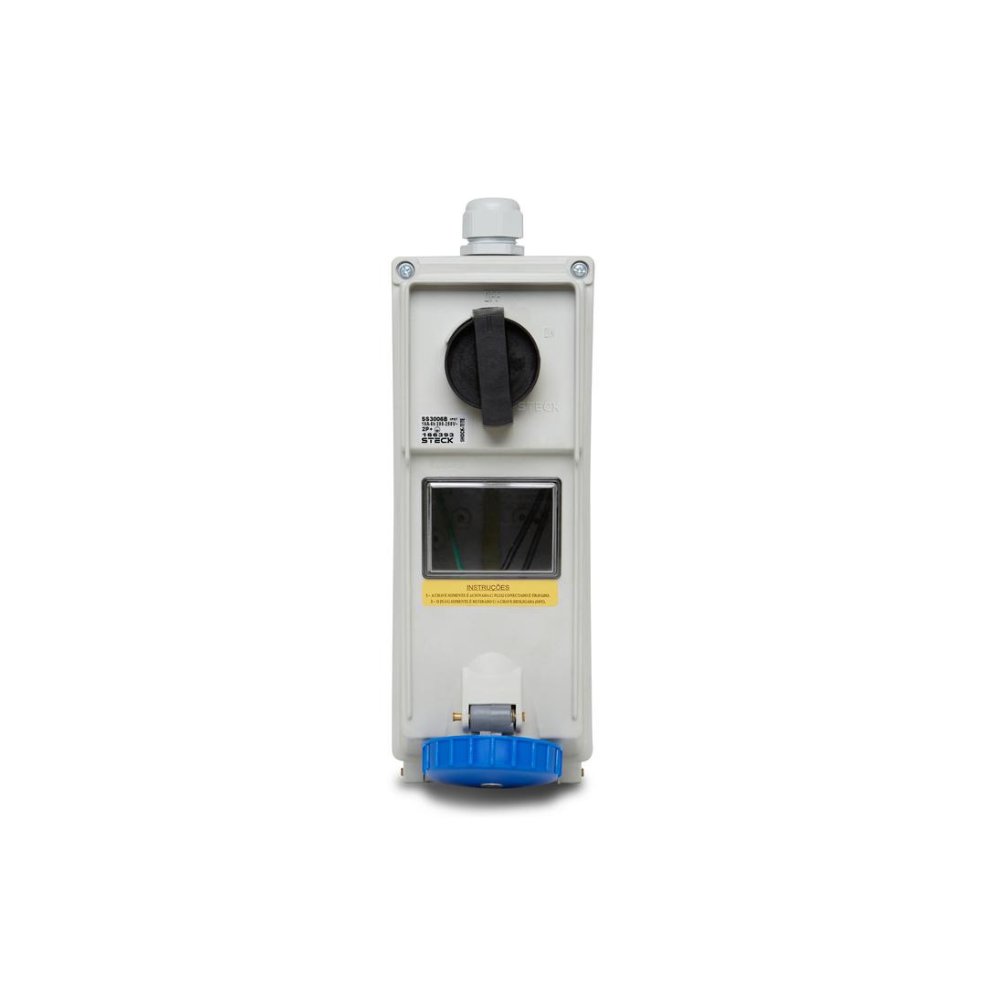 Tom Sob Surelock 2P+T 32A 200/250V 6H Az Bq Steck Ss3206B