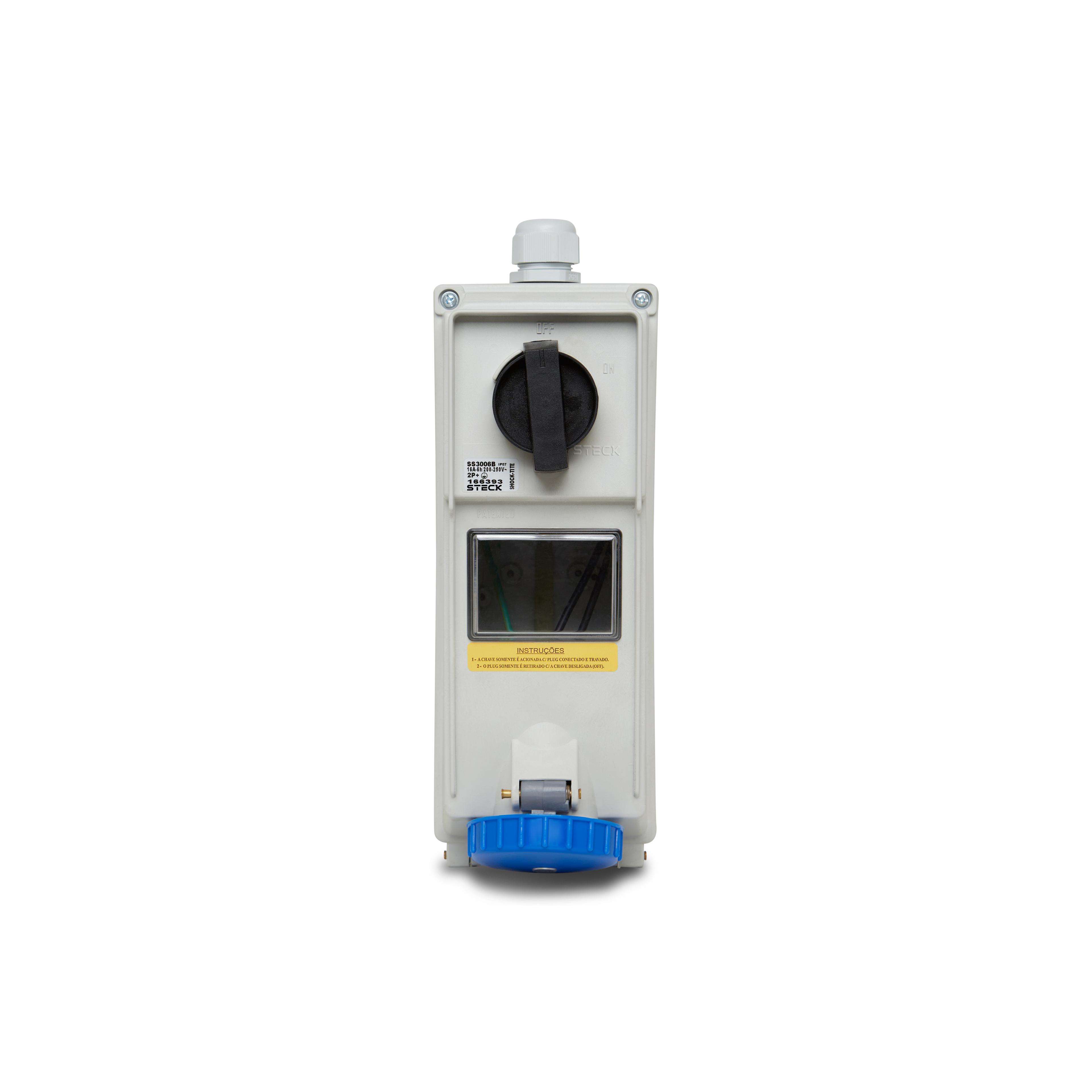 Tom Sob Surelock 2P+T 32A 200/250V 6H Az Bq Steck Ss3206B