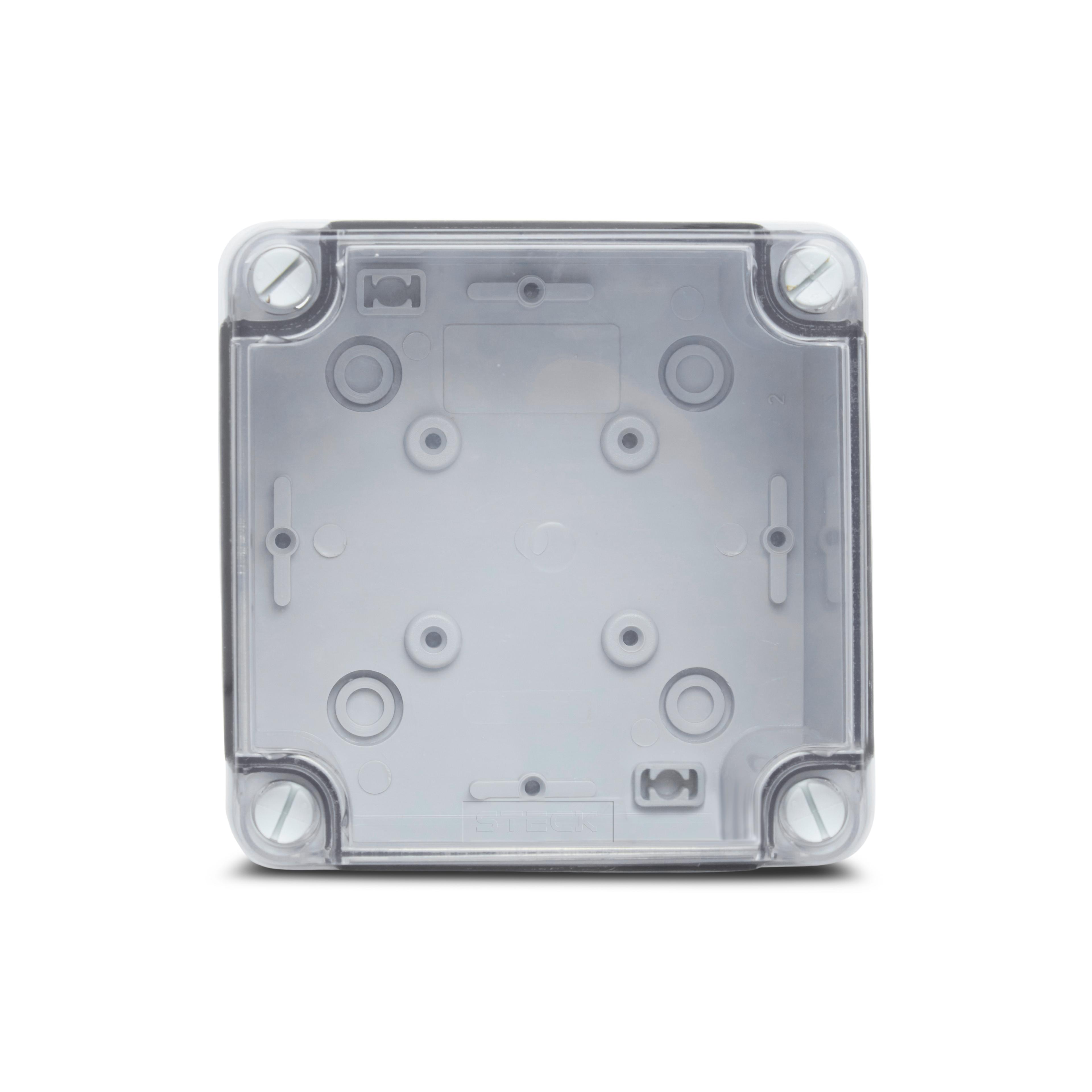 Caixa Pass Light 102X102X55Mm S/ Emb Trans Ip55 Steck Stx111